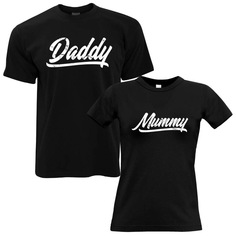 Valentines T-Shirts Couples Pack Mummy And Daddy Pack