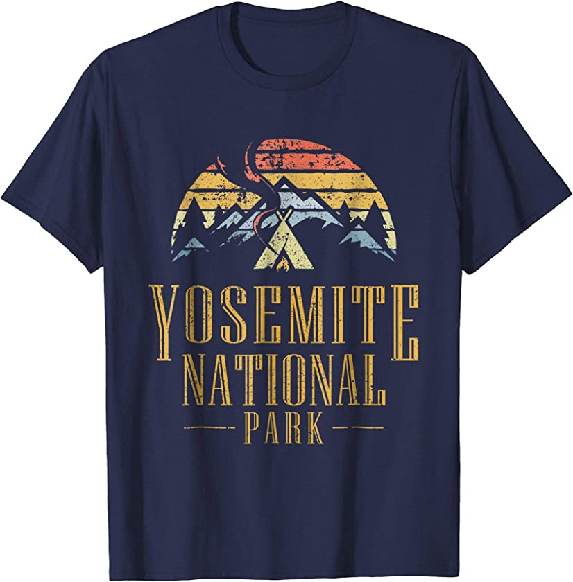 Vintage Yosemite National Park Campfire T Shirt