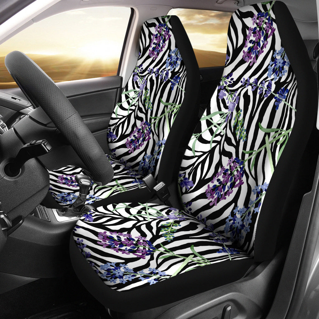 2021 Flower Zebra Seat Covers