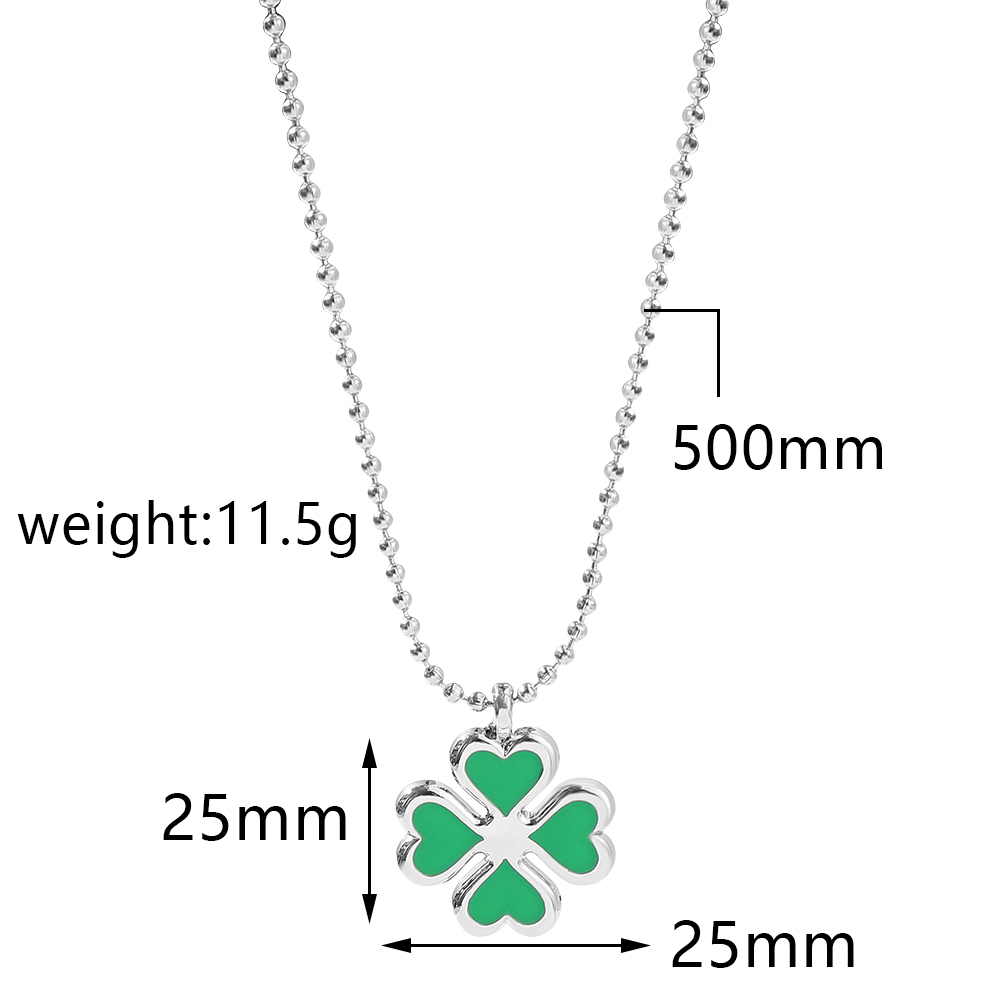 Anime Tokyo Revengers Four Leaf Clover Pendant Necklace for Women Girls Hinata Tachibana Choker Jewelry Trendy Accessories Gift alx