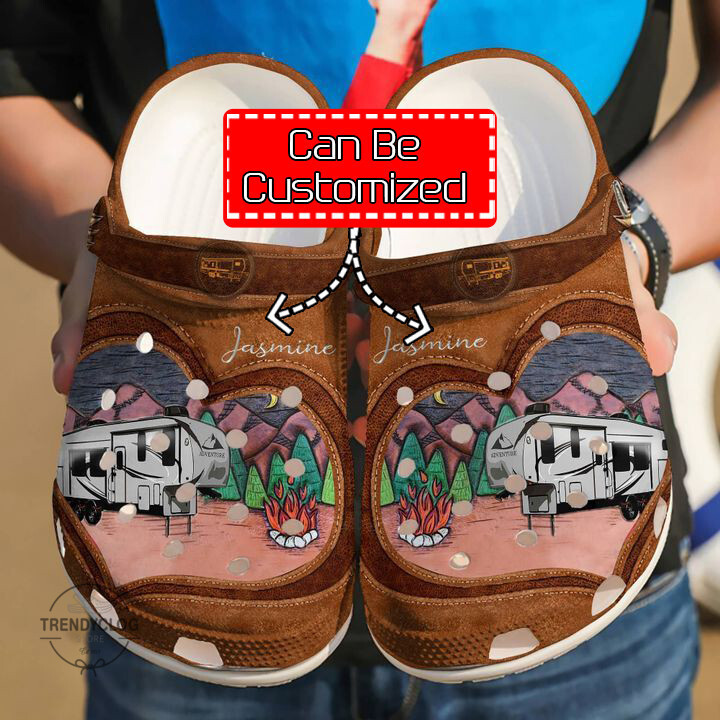 Camping Camping Personalized Love Clog Shoes