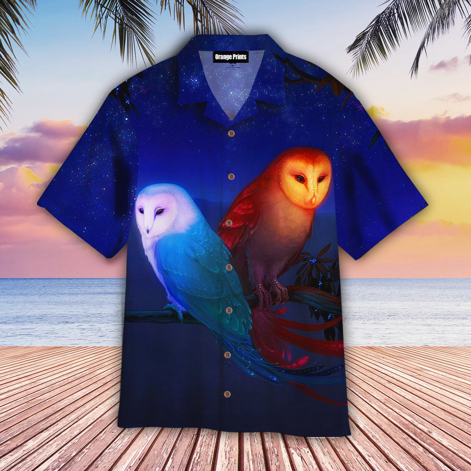 Couple Owl Aloha Hawaii Shirts For Men Women Ha101970