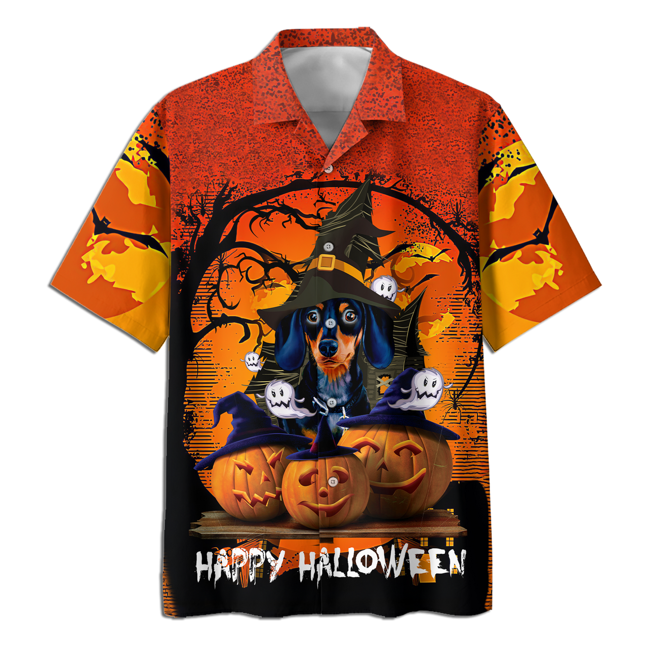 Dogs Hatwitch Hallloween Aloha Hawaii Shirts For Men Women Ha4787