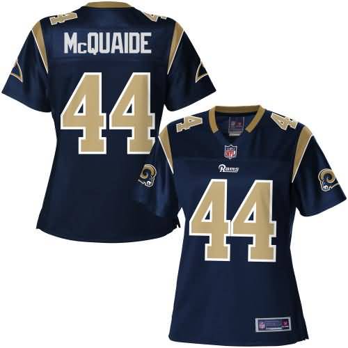 Womens Los Angeles Rams Jake Mcquaide NFL Pro Line Navy Team Color Jersey