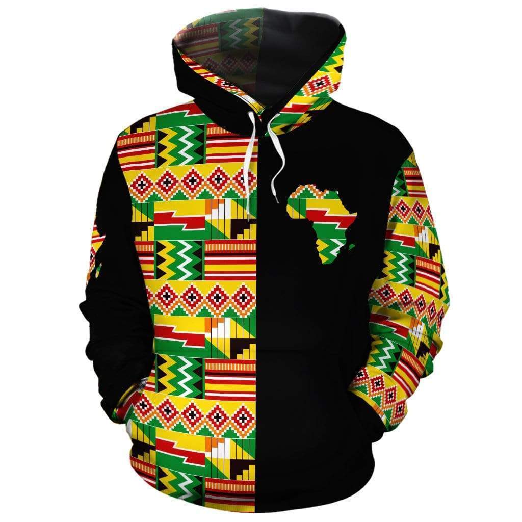 Greek Life Hoodie –  Ankara Kente Half Pullover