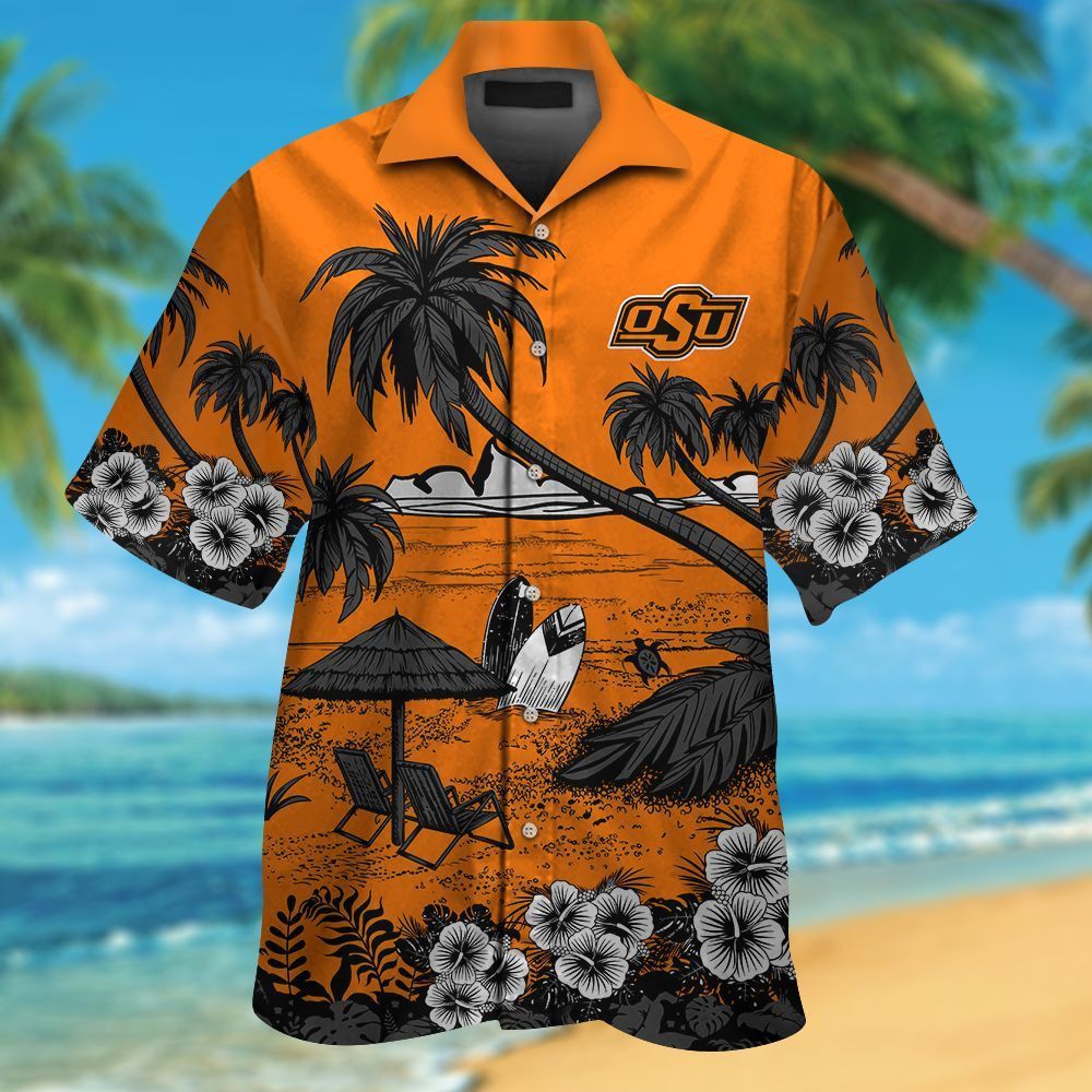 NCCA Oklahoma State Cowboys Orange Beach Trendy Hawaiian Shirt Aloha Shirt