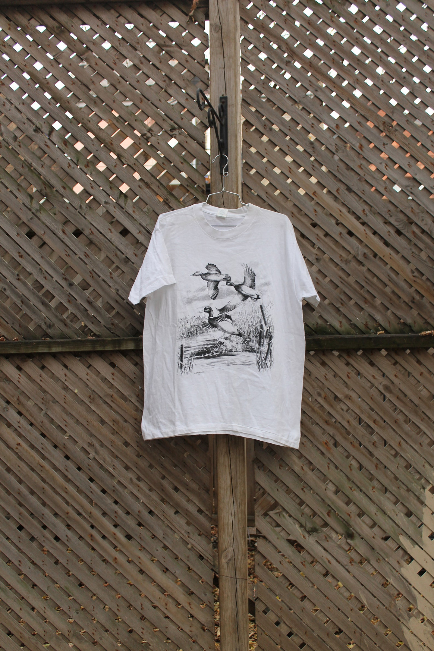 Vintage T Shirt  Duck  Animal  Wilderness Graphic  Swamp  80S  90S  Streetwear Fashion  Hunting