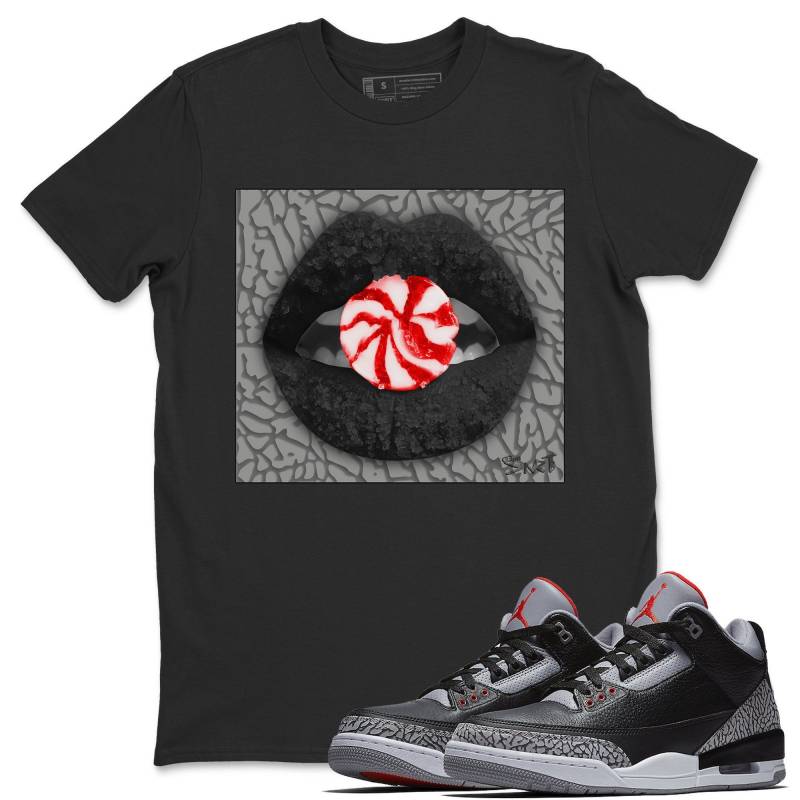 Lips Candy T-Shirt – Air Jordan 3 Black Cement