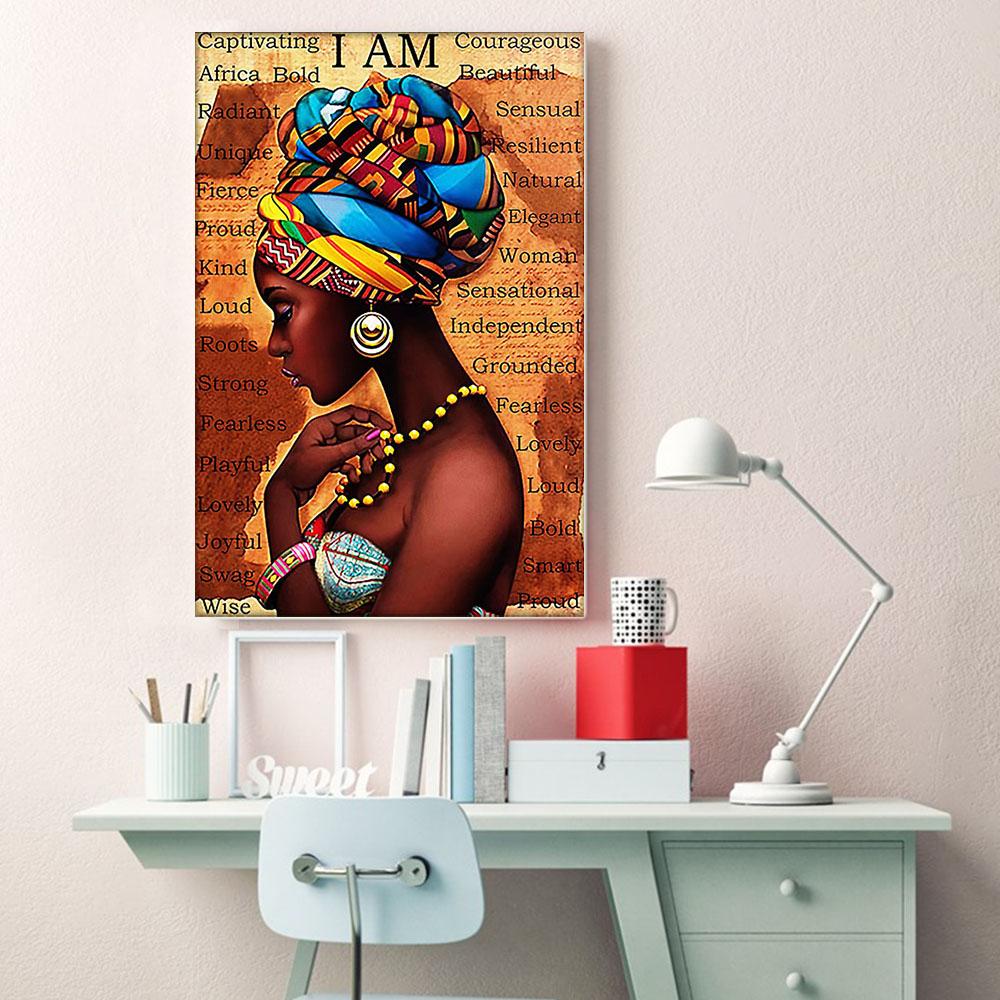 West Africa Best Canvas Prints Holiday African Poster Black Girl Fashion Black Men Bedroom Attractive Wall Art Home Decoration