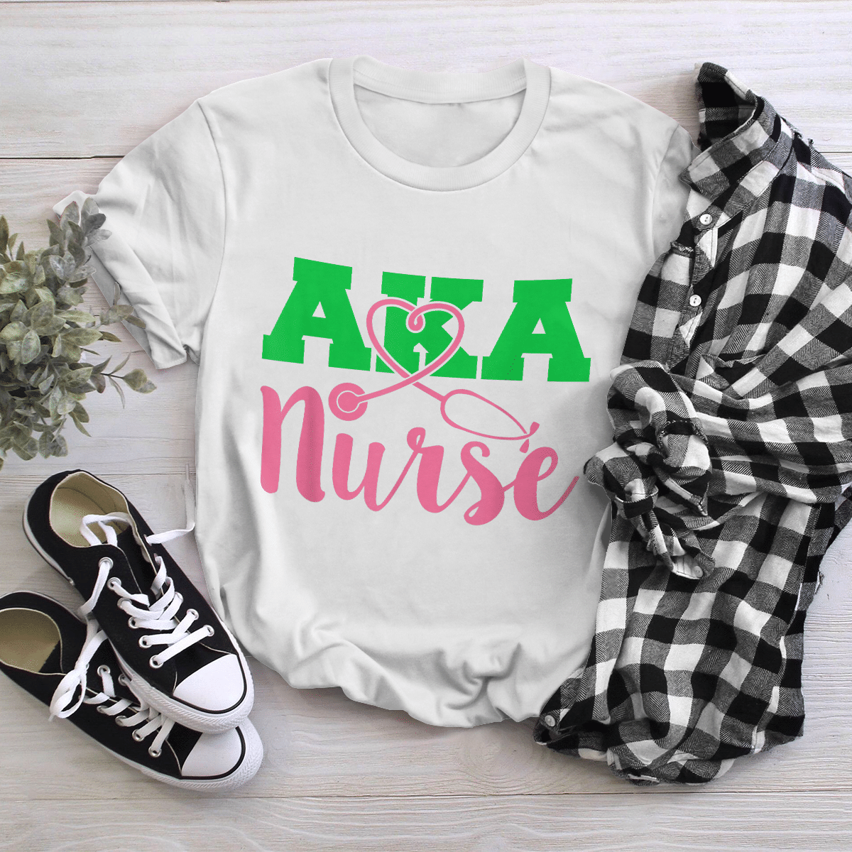 Aka Nurse Shirt 1908 Nurse Tshirt Alpha Kappa Alpha Shirt Aka Sorority Shirt Pink And Green Shirt