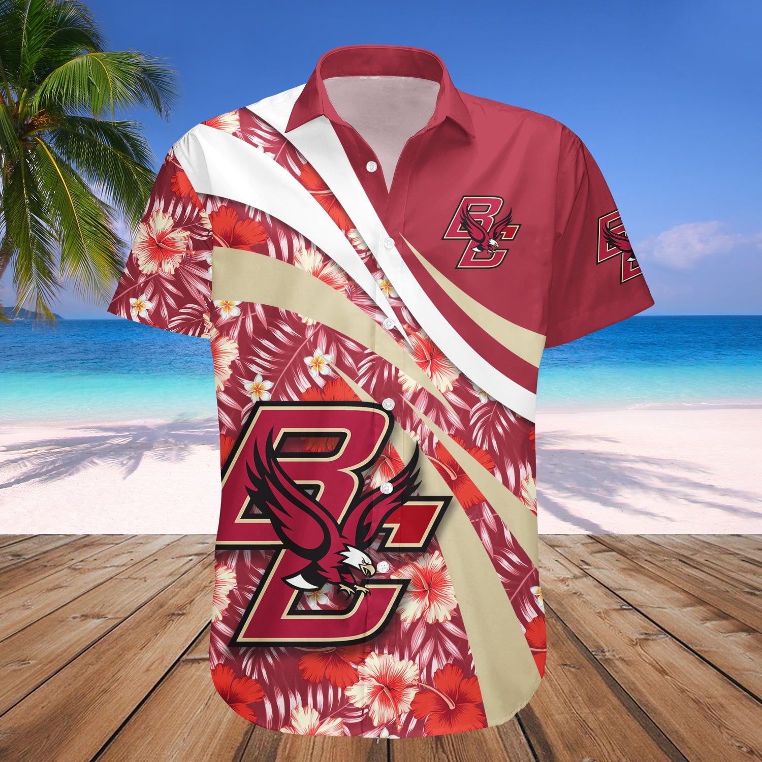 Boston College Eagles Hawaii Shirt Hibiscus Sport Style – NCCA