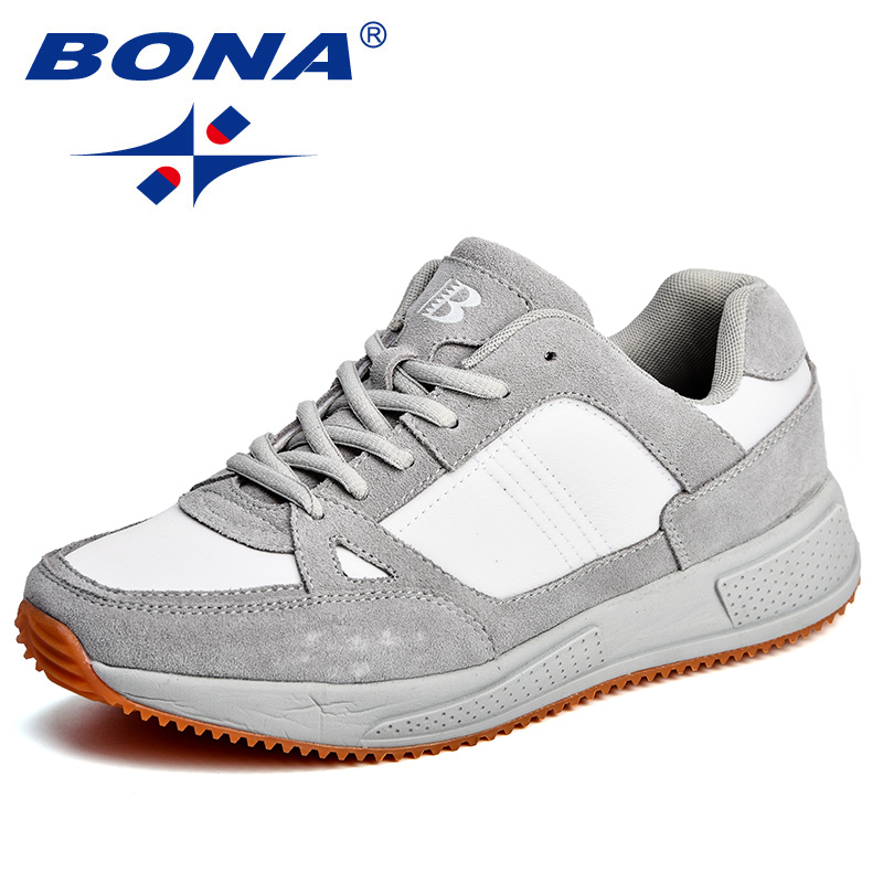 BONA New Arrival Classics Style Men Running Shoes Suede Mesh Men Athletic Shoes Outdoor Jogging Shoes Comfortable Free Shipping alx