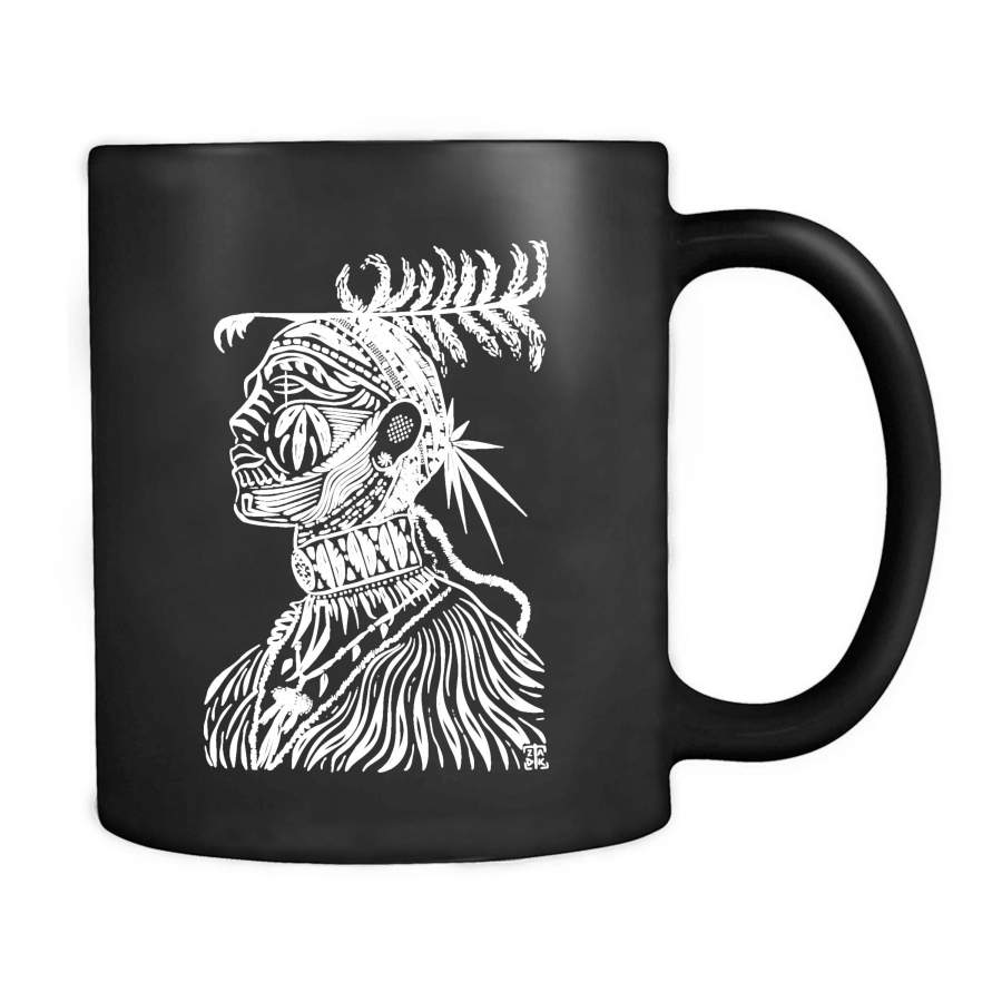 Tribal Warrior Native African Samburu Tribe Warrior Tattoo Goa Burning Festival Psy Techno Ethnic Street Mug