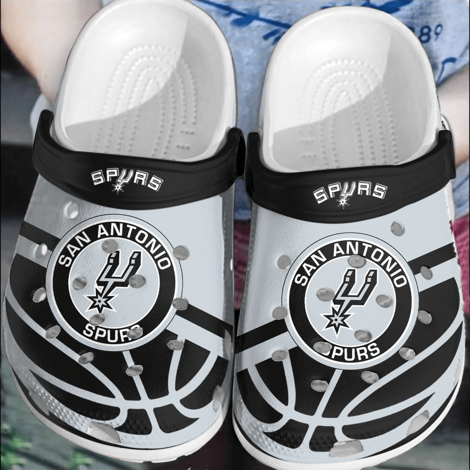 San Antonio Spurs Basketball Crocband Comfortable Clogs Crocss Shoes For Men Women