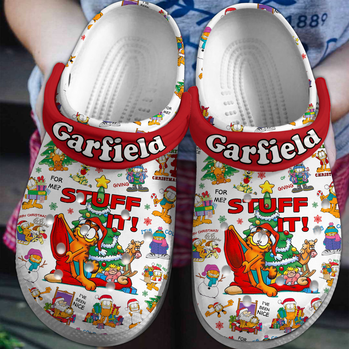 Garfield Movie Crocs Crocband Clogs Shoes Comfortable For Men Women and Kids