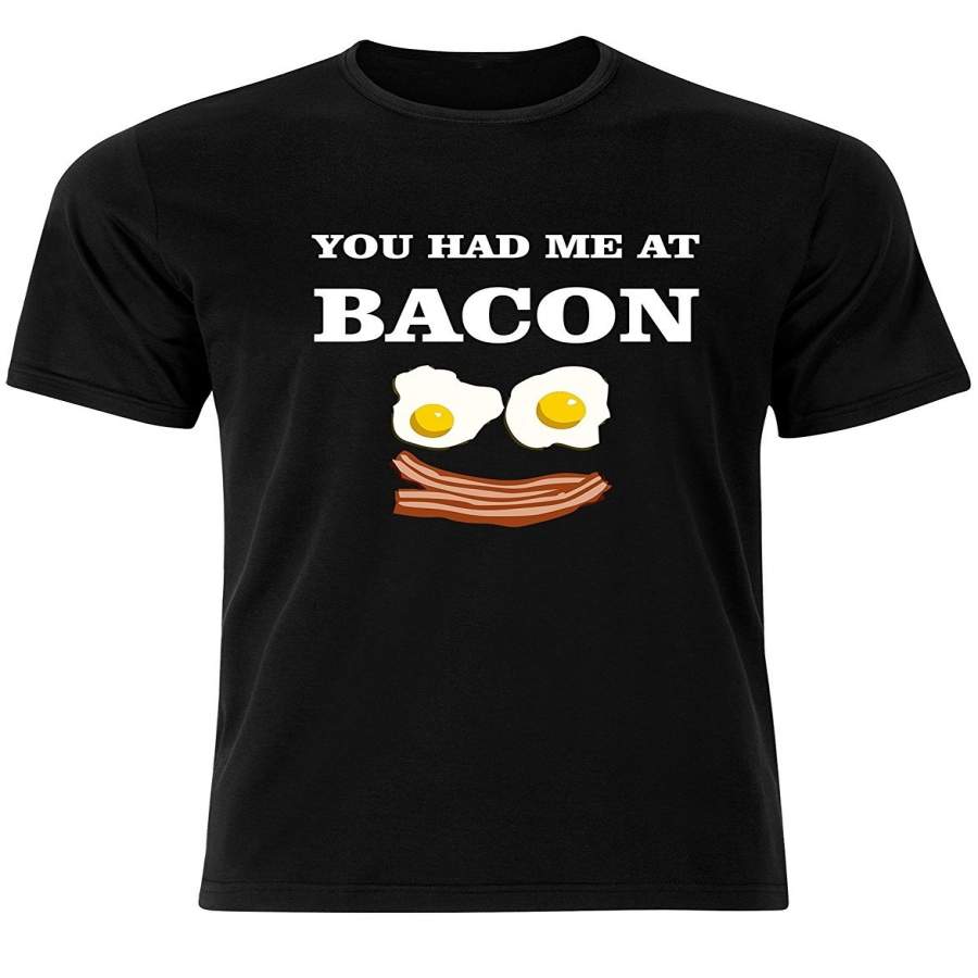 You Had Me At Bacon Funny Quote Men’S Cotton T-Shirt