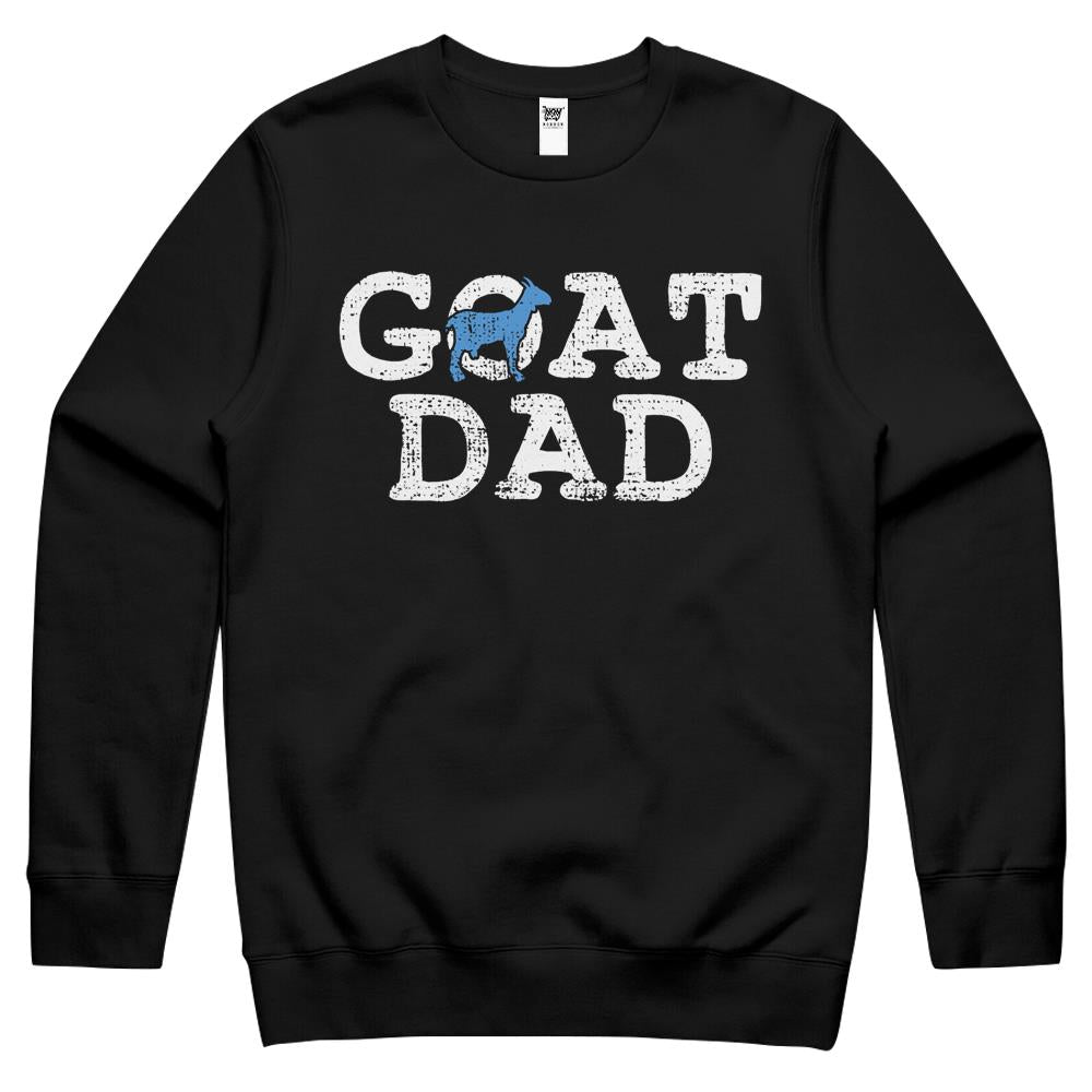 Goat Dad Fathers Day Farmer Gift Crewneck Sweatshirt