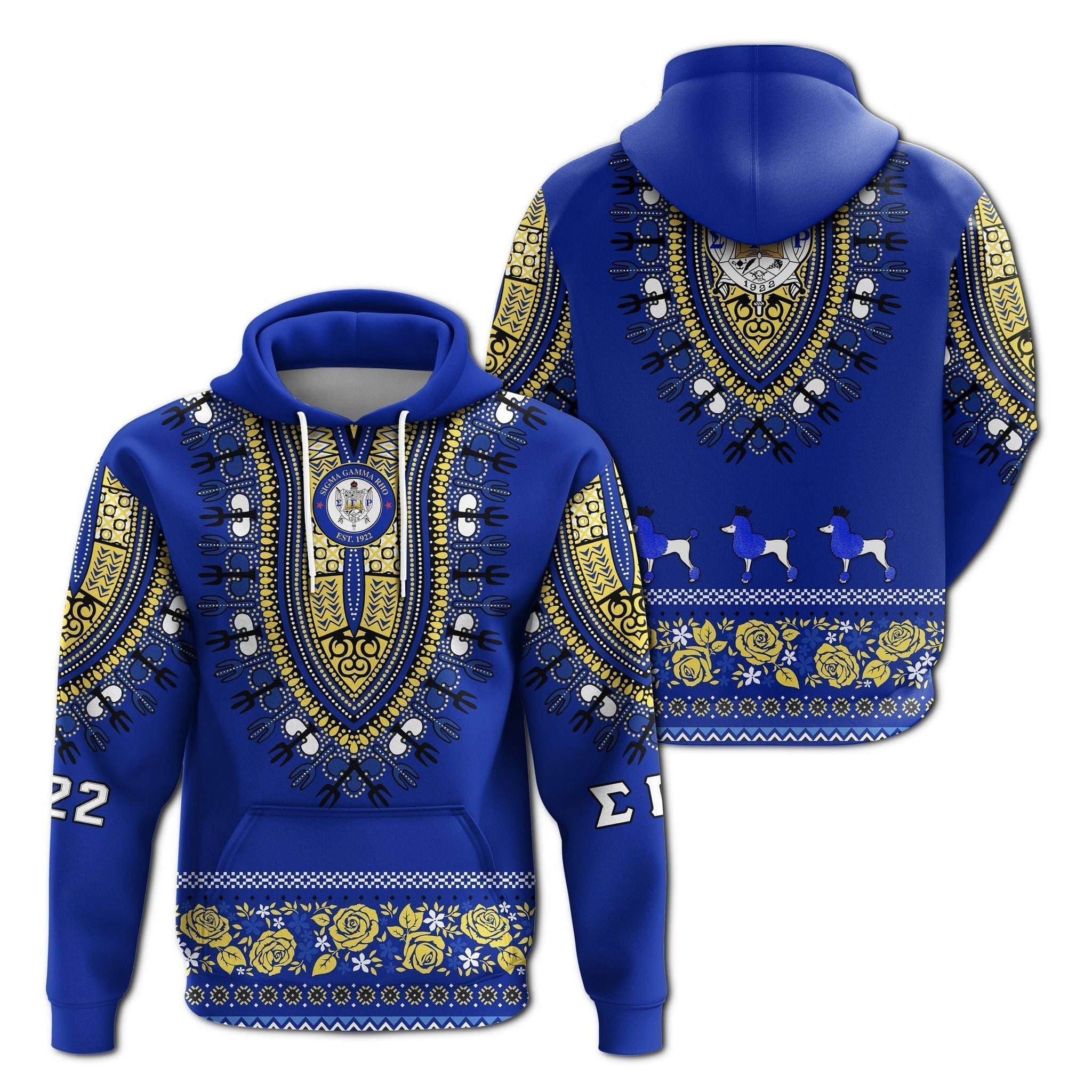 Sorority Hoodie – Sigma Gamma Rho Sorority N Pattern Hoodie