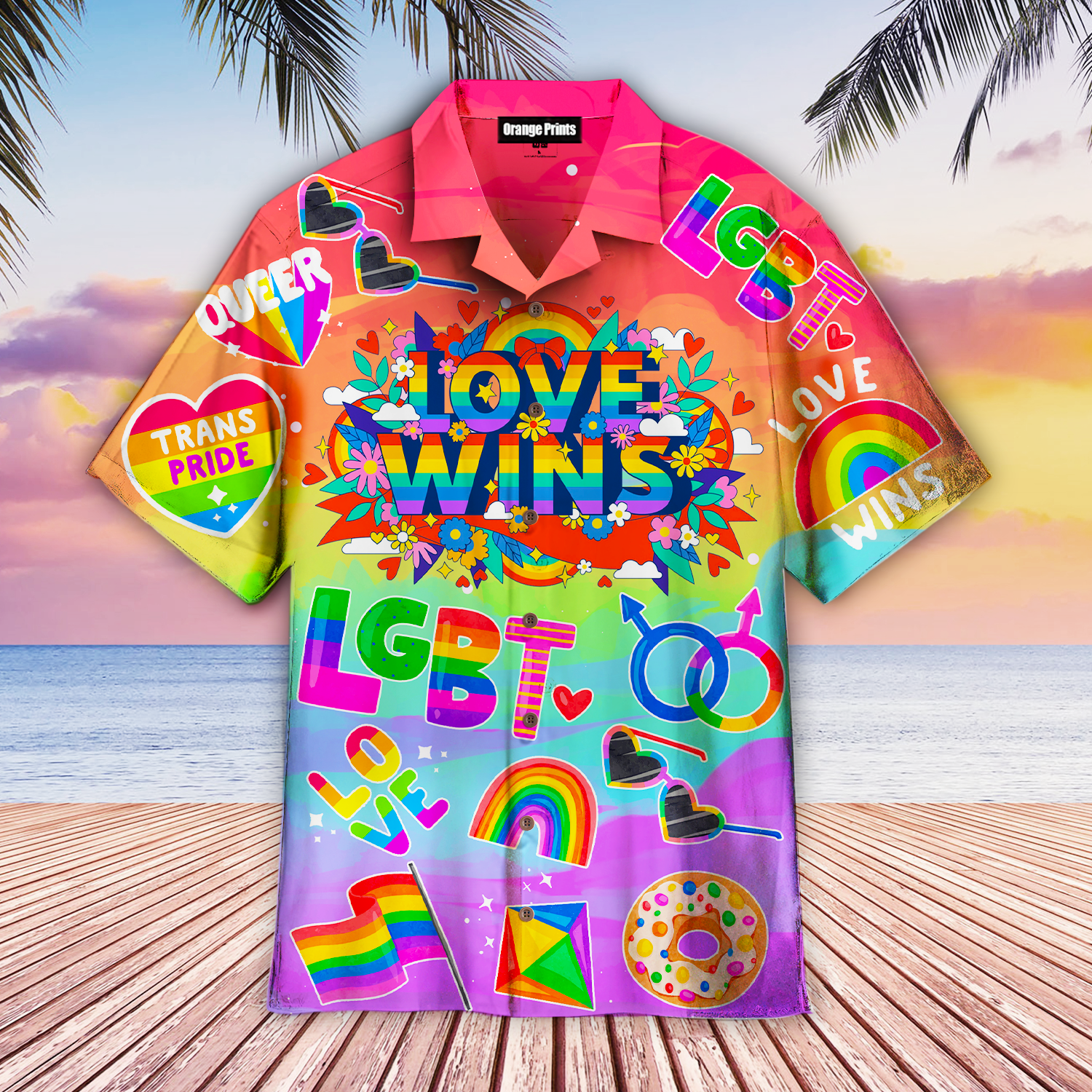 Love Wins Pride Month Hawaii Shirt For Men Women Ha93478