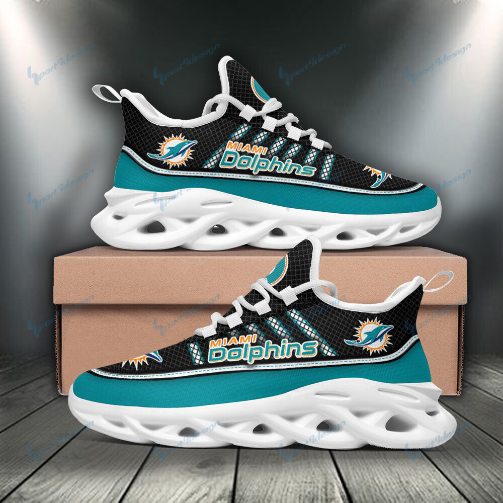 Miami Dolphins Yezy Running Sneakers Bb722