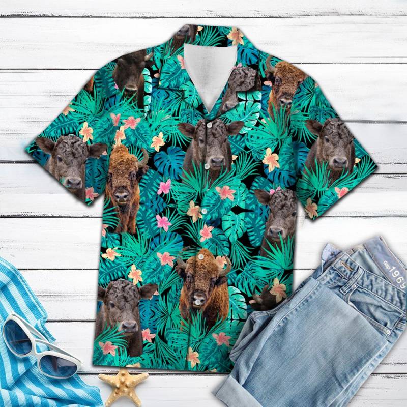 Bison Tropical Hawaiian Shirt Ha11705