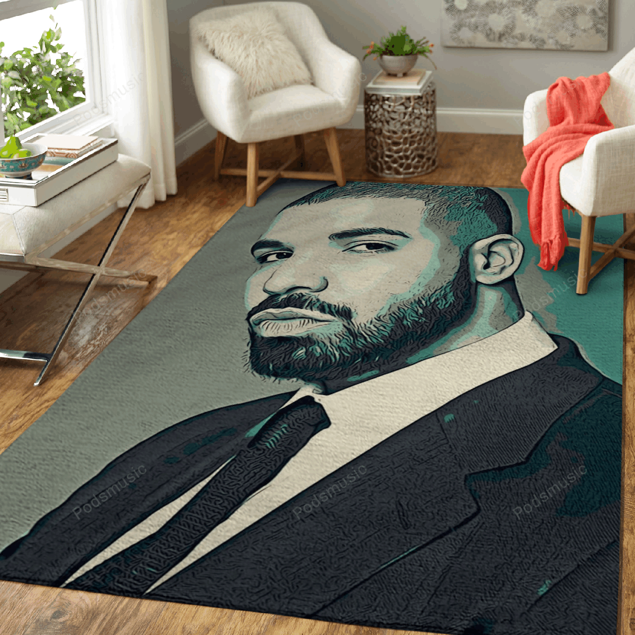Drake Art 12 – Music Artist Art For Fans Area Rug Carpet