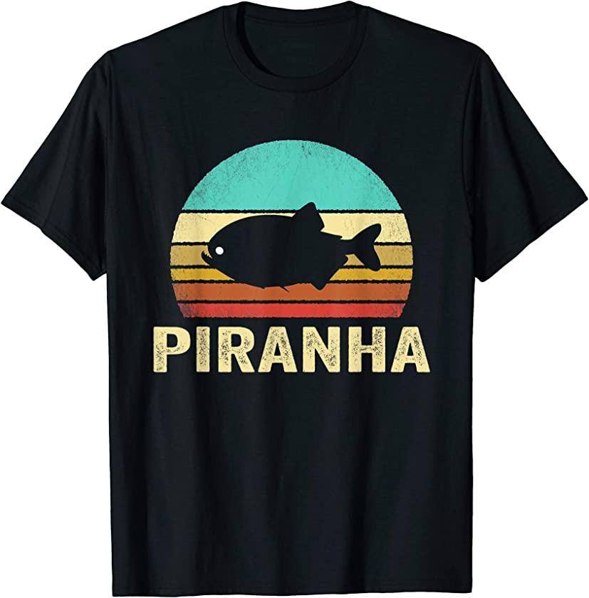 Vintage Piranha Shirt Sunset