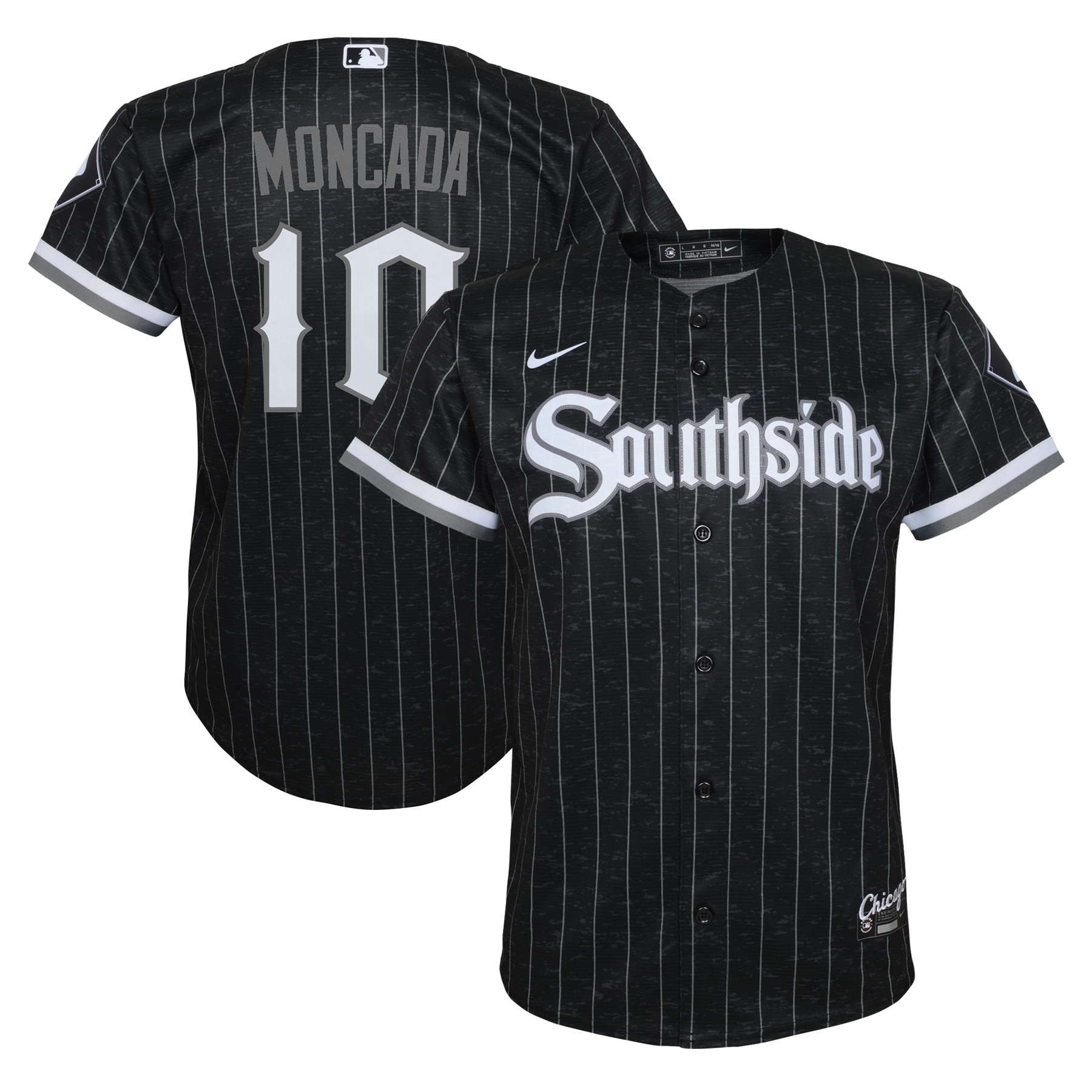 Youth Chicago White Sox Yoan Moncada Black City Connect Player Jersey