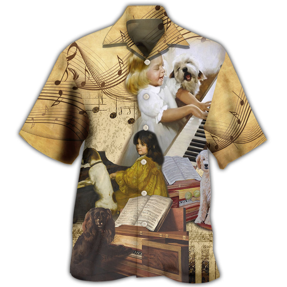 Piano I Like And Dogs Hawaii Shirt Ha62583