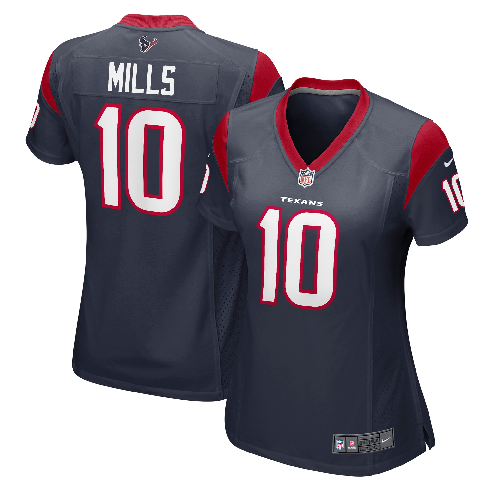 Davis Mills Houston Texans Women's Game Jersey – Navy