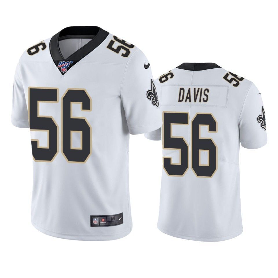 New Orleans Saints Demario Davis Limited Jersey White 100Th Season