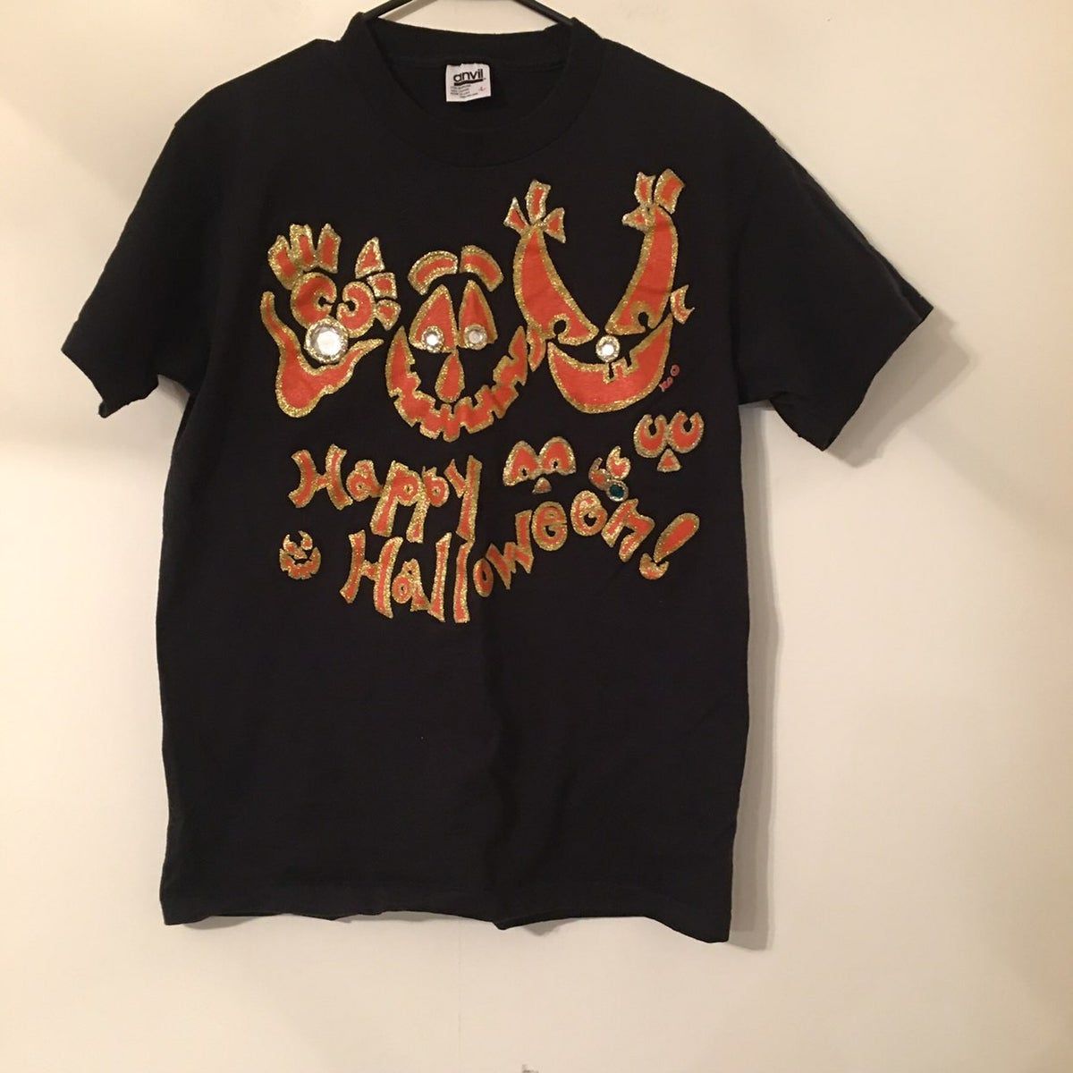 Happy Halloween Shirt With Gems Shirt