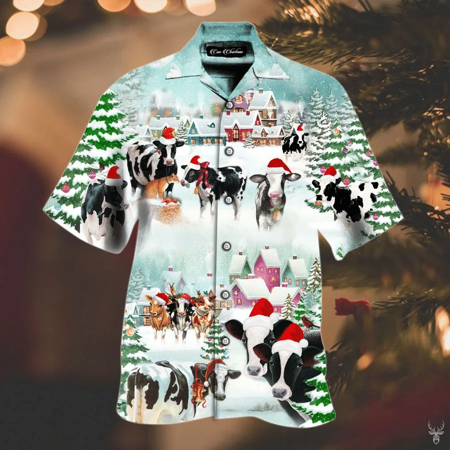 Find Hawaii Aloha Shirts Christmas Cow Santa Ha80550