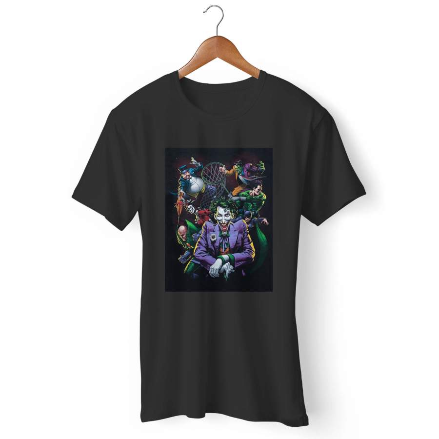 Penguin, Harley Quinn,cat Woman Joker,two Face, Riddler Villians Dc Comics Man’s T-Shirt