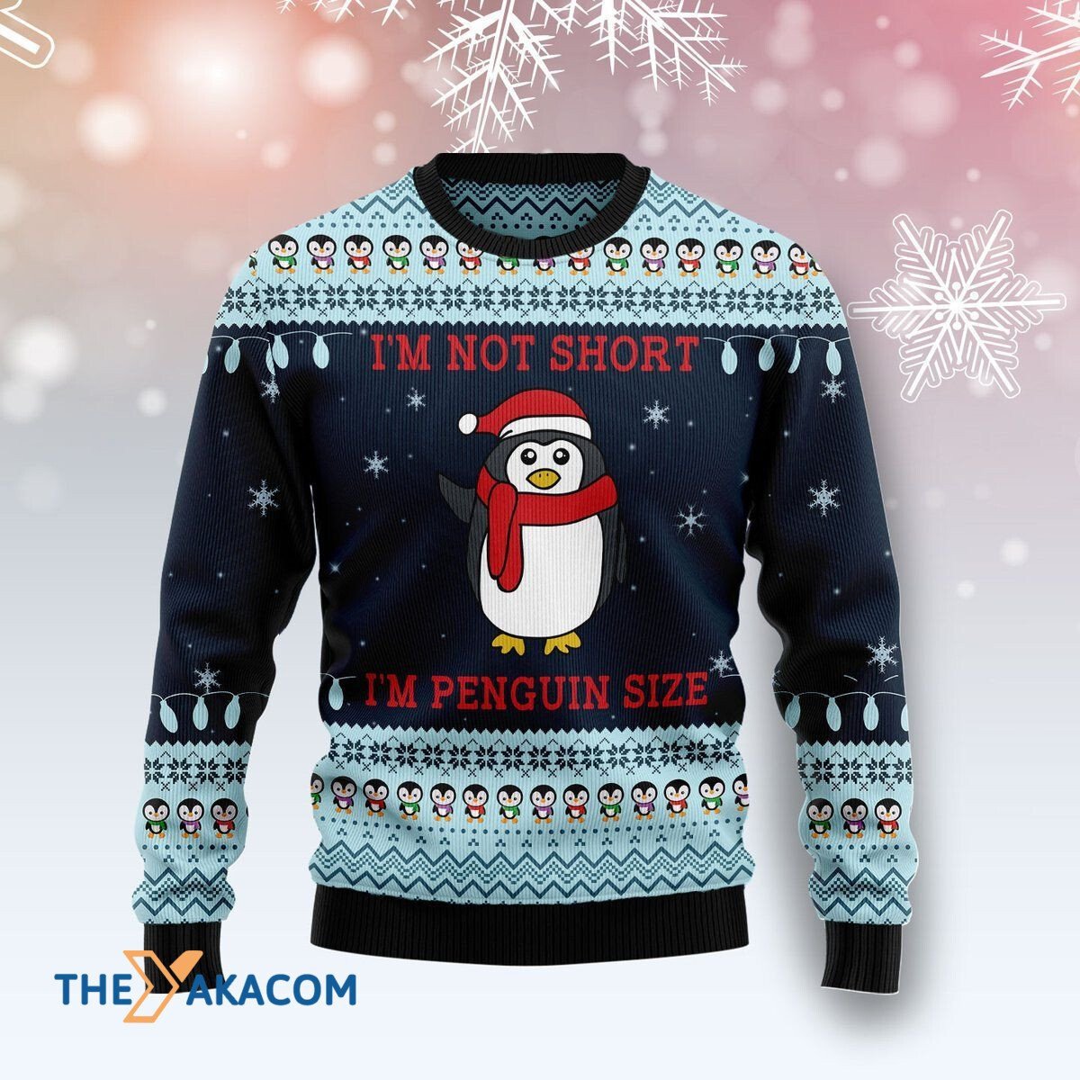 Merry Xmas Not Short Penguin Size Awesome Gift For Christmas Ugly Christmas Sweater