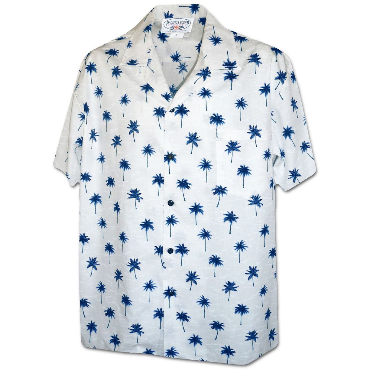 Palm Tree Grove Blue Hawaii Summer Shirt Ha27389