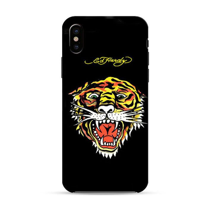 Ed Hardy Tiger Iphone X 3D Case | Black