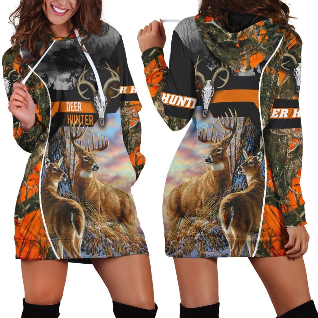 Spread Stores Deer Hunting Camouflage Hoodies Dress