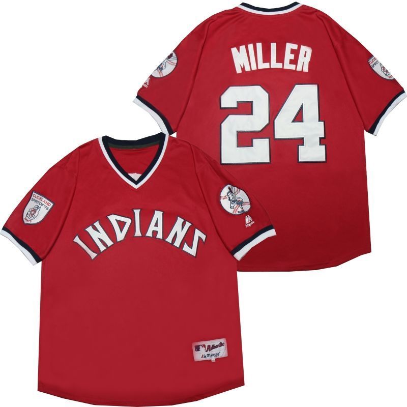 Andrew Miller #24 2020 MLB Red Jersey