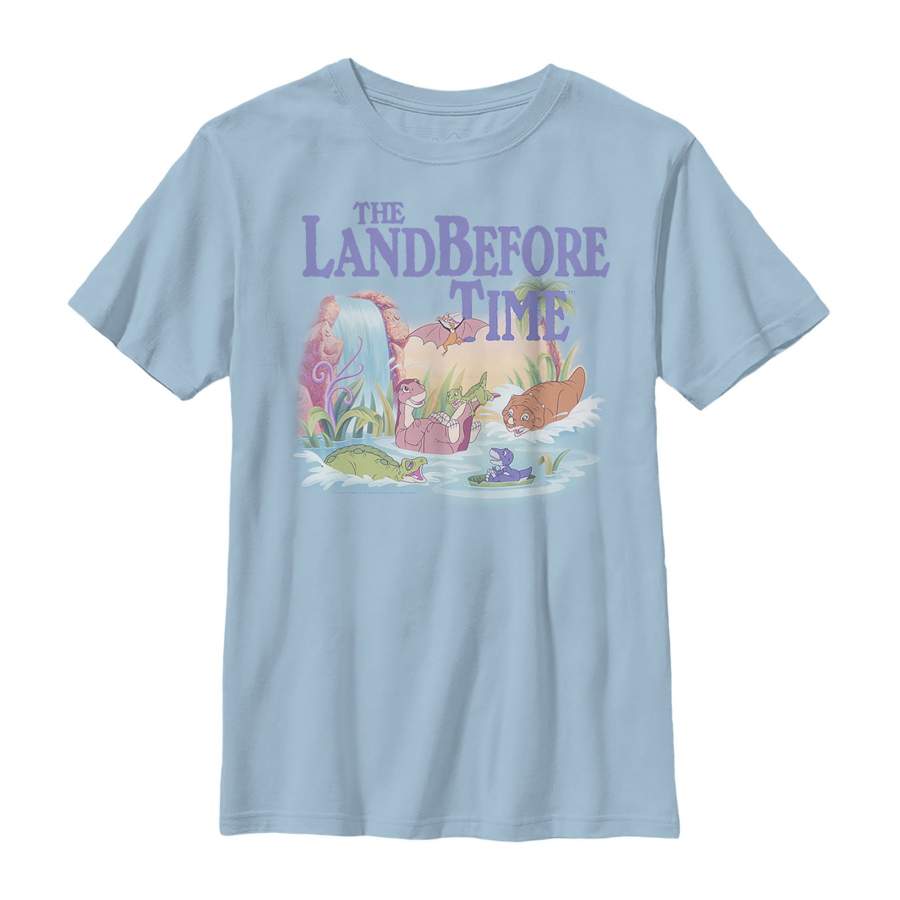 The Land Before Time Boy’s Dinosaur Summer Splash  T Shirt