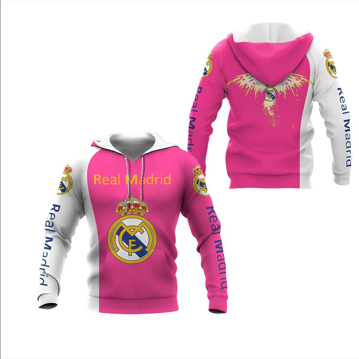 3D All Over Printed Real Madrid Lph-Nh Shirts Ver 2 (Pink)