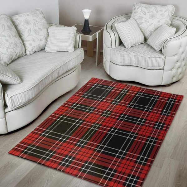 Christmas Red Plaid Scottish Area Rug