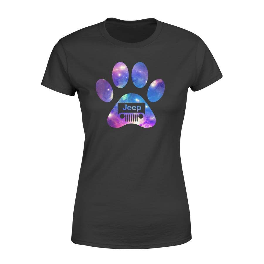 Galaxy Jeep dog paw print women T shirt  design – IPH285