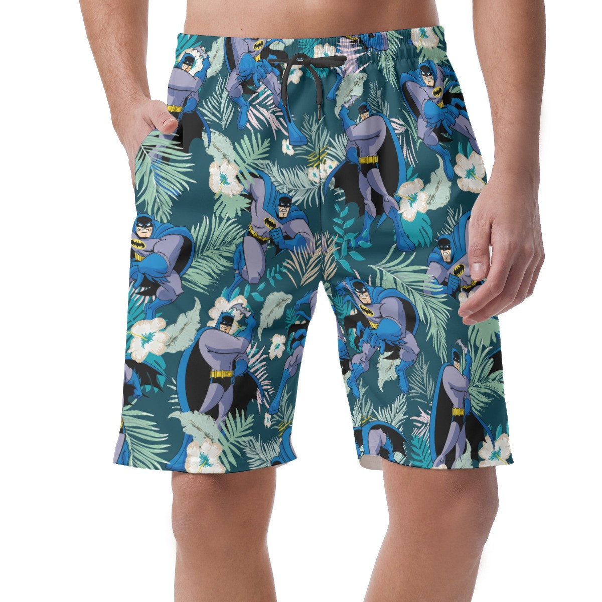 Batman Floral Palm Tree Hawaii Shorts Summer Men Ha74124