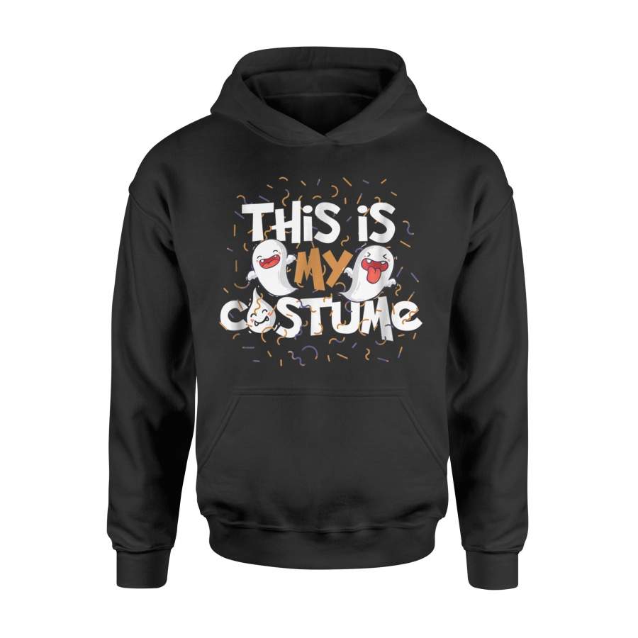 Halloween Hoodie - Halloween Halloween This Is My Costume Black Hoodie