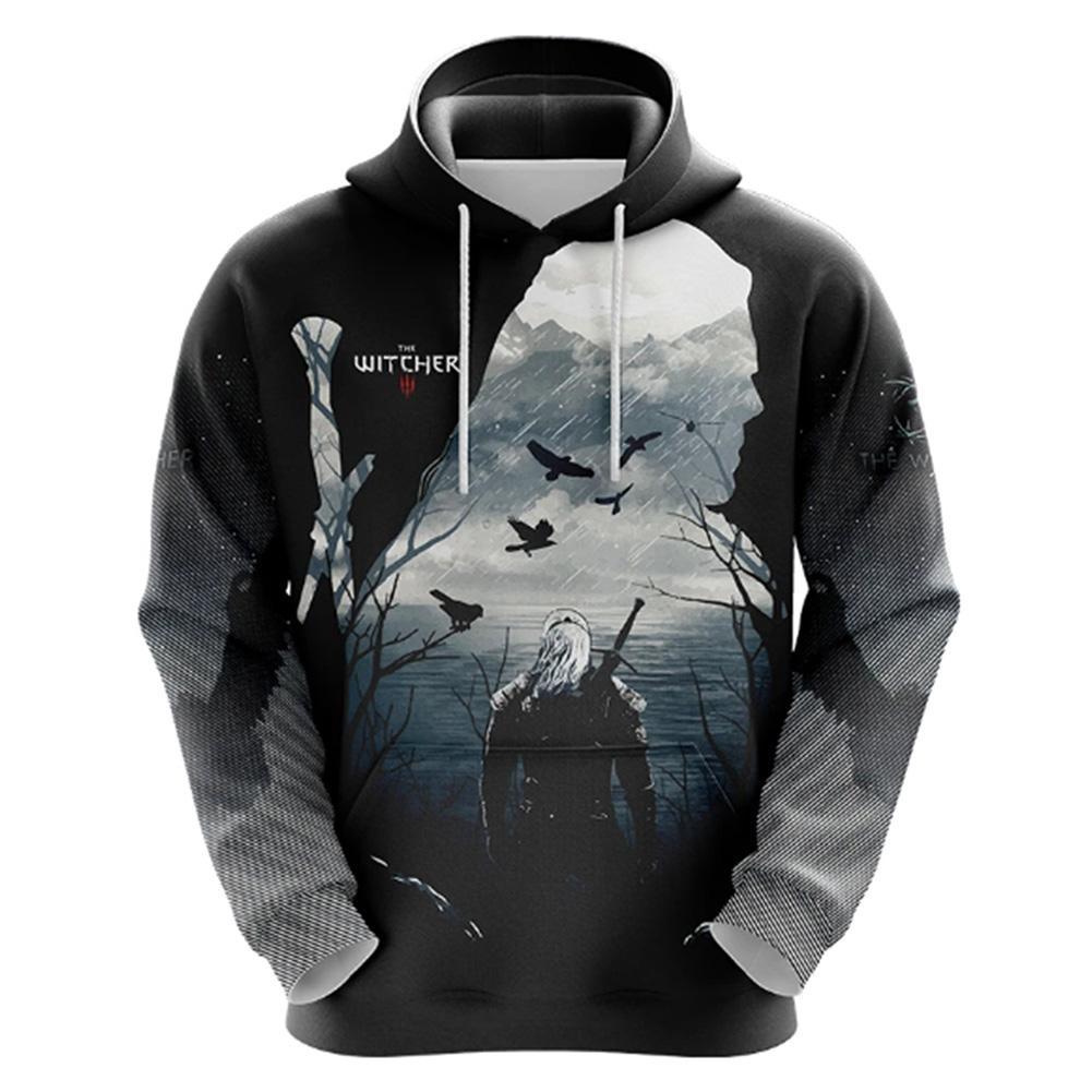 Anime Cosplay Game The Witcher 3: Wild Hunt Hoodies 3D Printed Hooded Sweatshirt Men Women Casual Streetwear Pullover Hoodie For Girls Boys