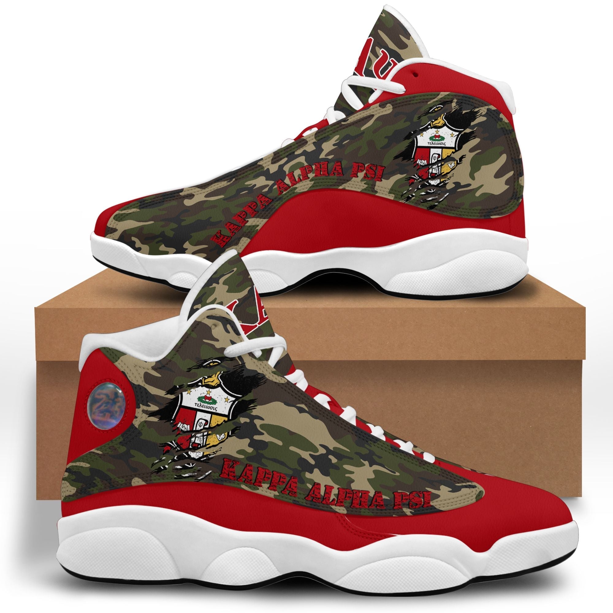 Wonderprint Footwear Kappa Alpha Psi Camouflage Sneakers Lt10