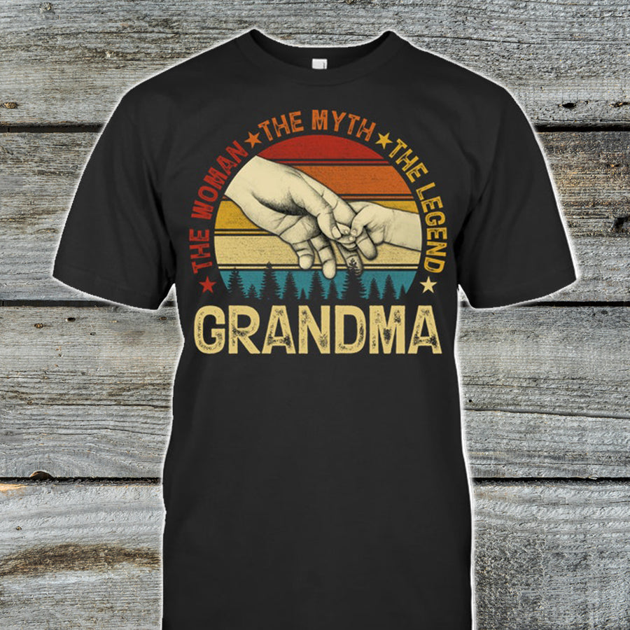 Grandma The Woman The Myth The Legend Vintage, Grandma Shirt, Happy Mother’S Day