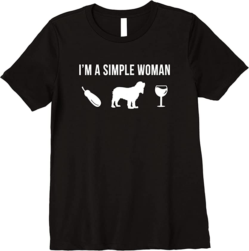 Womens Pet Cocker Spaniel Dog Puppy Simple Woman Premium T-Shirt