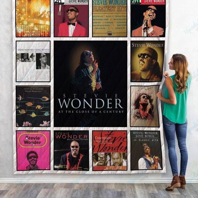 Stevie Wonder Compilation Albums Quilt Blanket 01